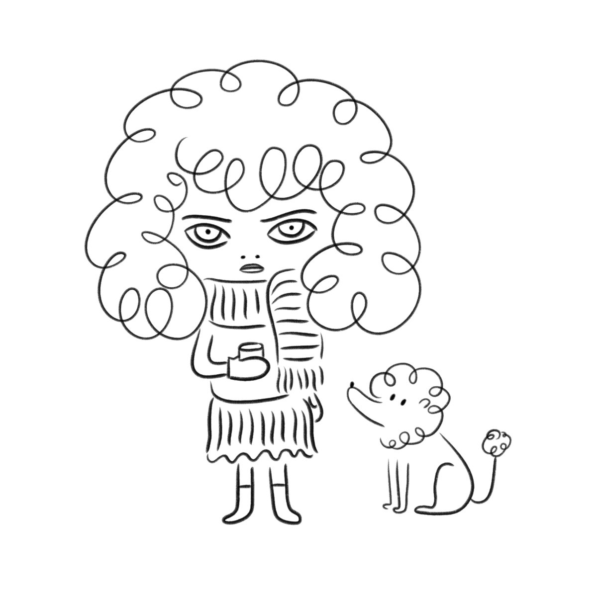 lionne et chien